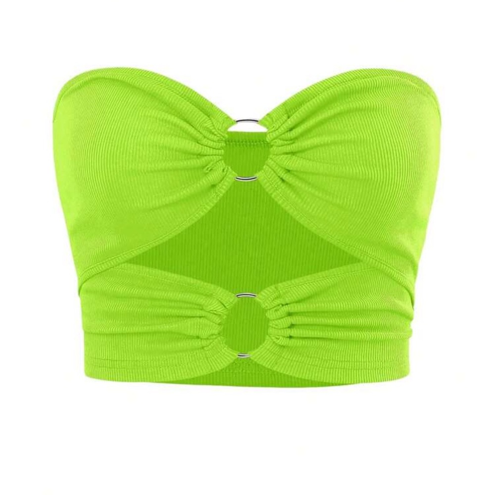 SHEIN Cut Out Crop Top